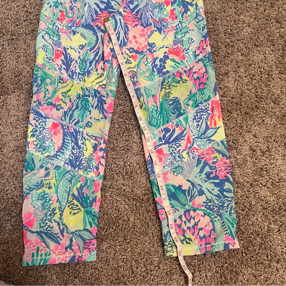{Lilly Pulitzer} Luxletic Weekender Cropped Leggings - Mermaid Cove - Picture 13 of 13